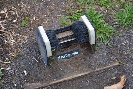 Boot brush to clean shoes – use before and after walk – located at trailhead Boot brush to clean shoes – use before and after walk – located at trailhead